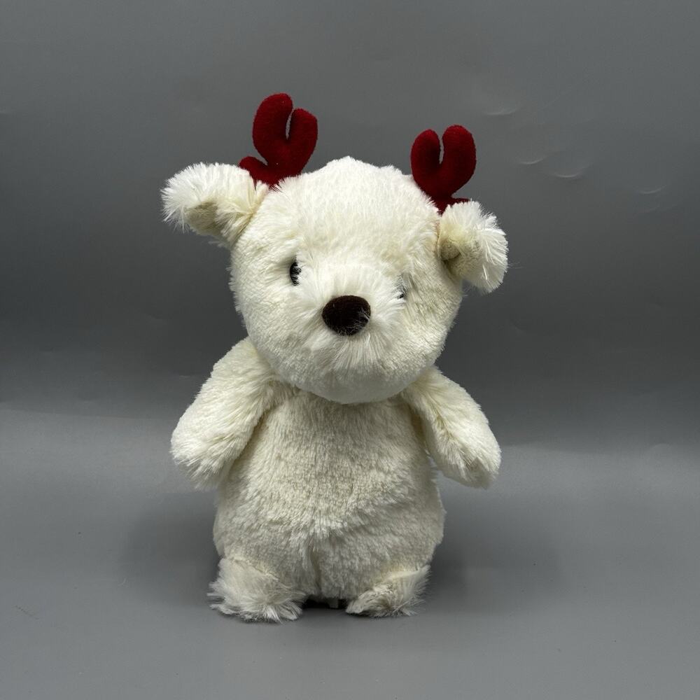 Aurora MARLEY White Reindeer Plush 8" Stuffed Animal RARE